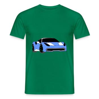 Voiture de sport - T-shirt homme - vert - Devant - AI Model Male 178 dark (178cm)