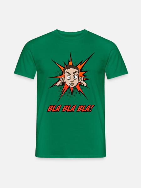 bla bla bla - Männer T-Shirt - Kelly Green