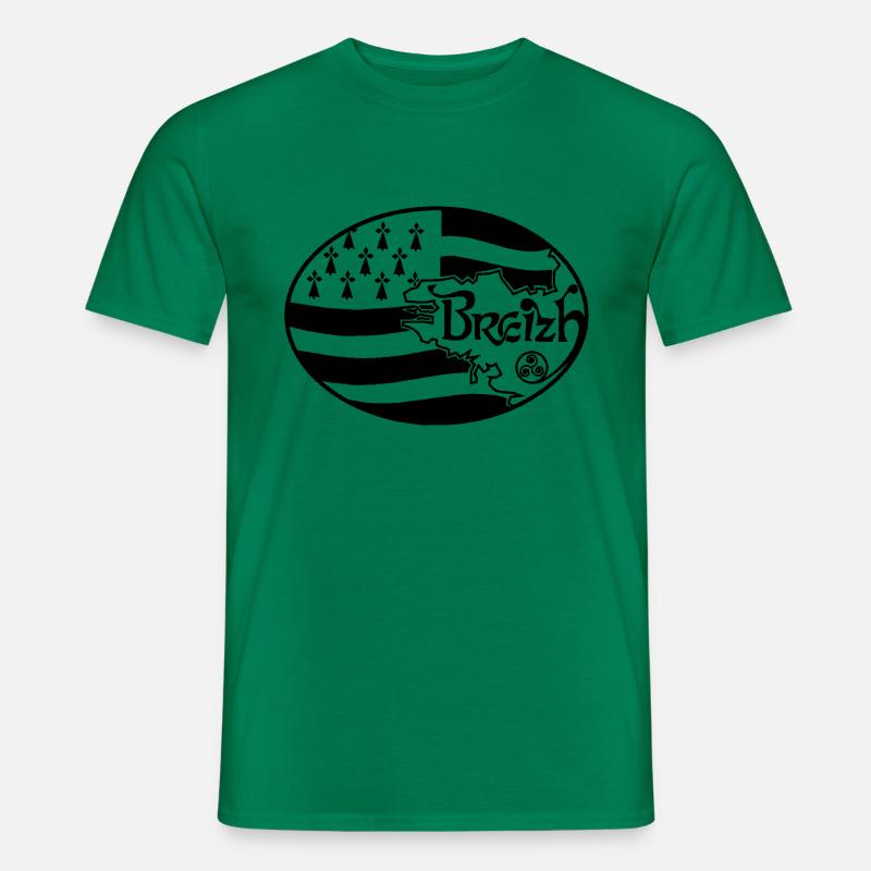 Oval Britannien - Männer T-Shirt - Kelly Green
