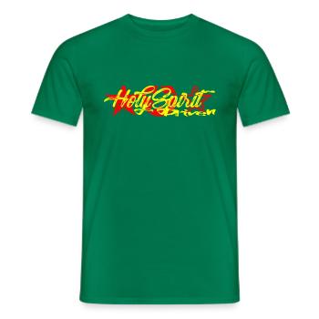 Vêtements JESUS Holy Spirit Driven - T-shirt homme - vert - Devant - AI Model Male 178 dark (178cm)