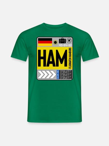 Flughafen Hamburg AVGeek - Männer T-Shirt - Kelly Green