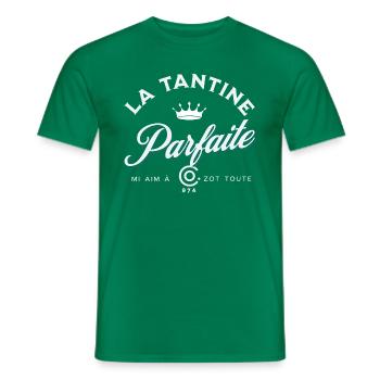 La Tantine Parfaite BC - T-shirt homme - vert - Devant - AI Model Male 178 dark (178cm)