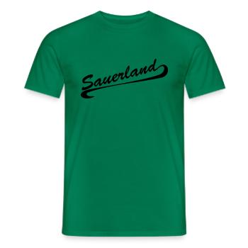 Sauerland unterstrichen - Männer T-Shirt - Kelly Green - Vorne - AI Model Male 178 dark (178cm)