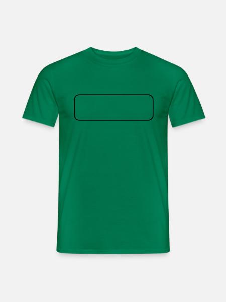 Abgerundetes Rechteck - Männer T-Shirt - Kelly Green