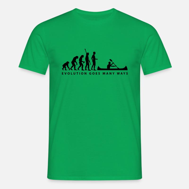 evolution_ruderer_b_1c - Männer T-Shirt - Kelly Green