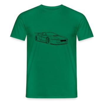 cool car outlines - Männer T-Shirt - Kelly Green - Vorne - AI Model Male 178 dark (178cm)