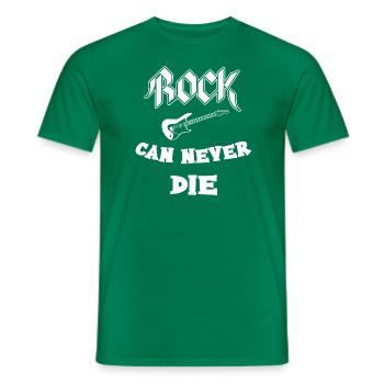 Rock Rock Music Rock N Roll Hard rock Gift - Men's T-Shirt - kelly green - Front - AI Model Male 178 dark (178cm)