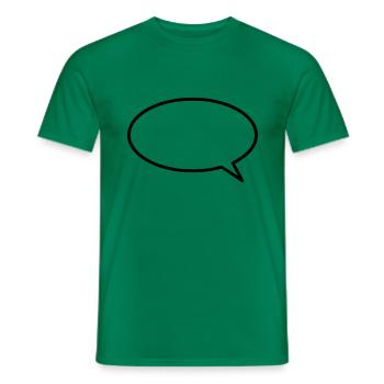 Sprechblase (rund) - Männer T-Shirt - Kelly Green - Vorne - AI Model Male 178 dark (178cm)