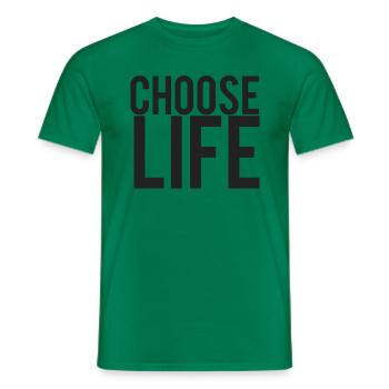 Choisissez la vie - T-shirt homme - vert - Devant - AI Model Male 178 dark (178cm)