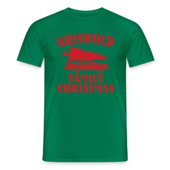Noël Griswold Family Christmas Cadeau - T-shirt homme - vert - Devant - AI Model Male 178 dark (178cm)