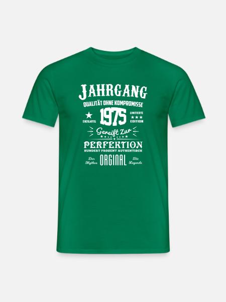 Original Jahrgang 1975 - Männer T-Shirt - Kelly Green