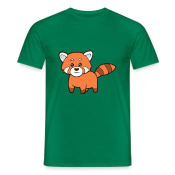 Roter Panda - Männer T-Shirt - Kelly Green - Vorne - AI Model Male 178 dark (178cm)