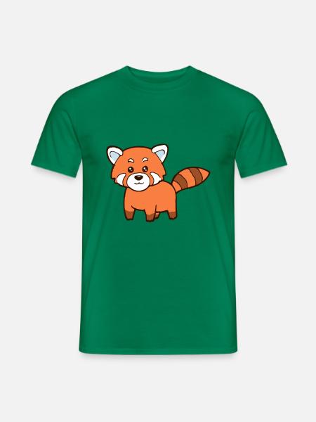 Roter Panda - Männer T-Shirt - Kelly Green