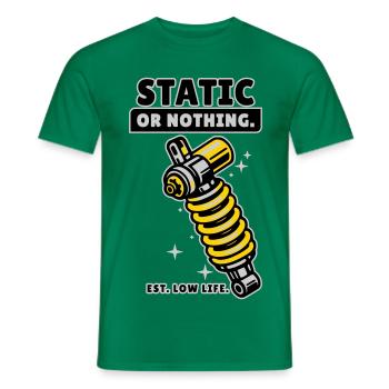 Static Or Nothing Low Life Tuning Design - Männer T-Shirt - Kelly Green - Vorne - AI Model Male 178 dark (178cm)