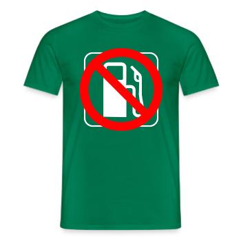 Stop gasoline diesel prices prohibition graphic - Men's T-Shirt - kelly green - Front - AI Model Male 178 dark (178cm)