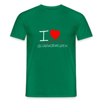 I love Glühwürmchen Ich liebe Glühwürmchen - Männer T-Shirt - Kelly Green - Vorne - AI Model Male 178 dark (178cm)