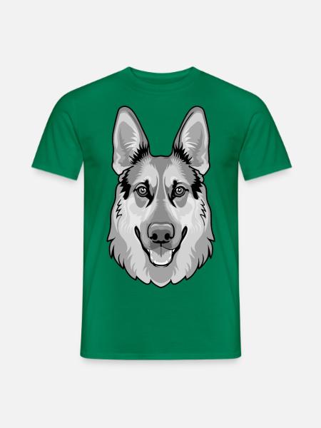 Schäferhund - Männer T-Shirt - Kelly Green