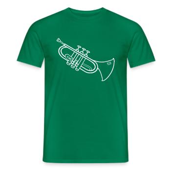 Tompete Lautsärke on/off - Männer T-Shirt - Kelly Green - Vorne - AI Model Male 178 dark (178cm)