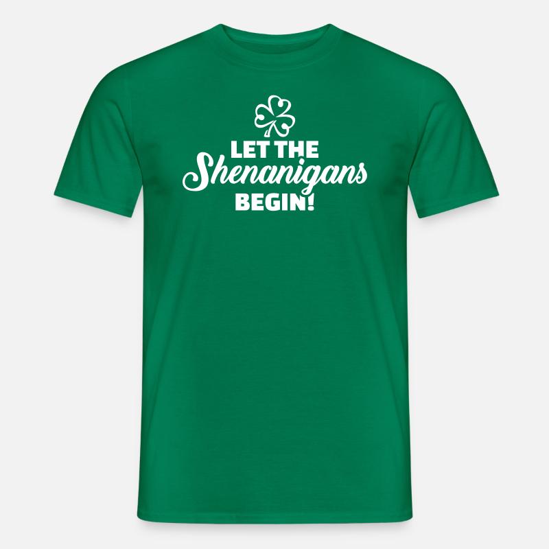 Let the shenanigans begin - Männer T-Shirt - Kelly Green