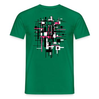 chantier de construction - T-shirt homme - vert - Devant - AI Model Male 178 dark (178cm)