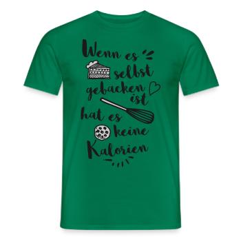 Dire drôle cuisson gâteau muffin régime de biscuits - T-shirt homme - vert - Devant - AI Model Male 178 dark (178cm)