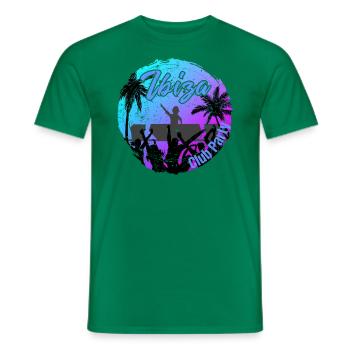 Ibiza Club Party - Men's T-Shirt - kelly green - Front - AI Model Male 178 dark (178cm)