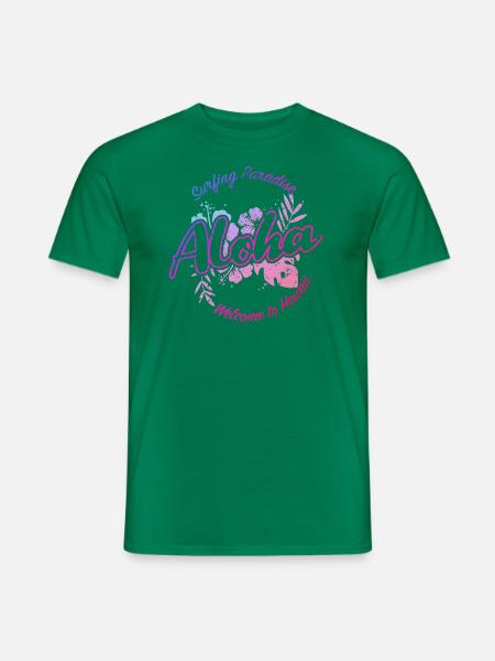 Aloha Paradise Vintage - Männer T-Shirt - Kelly Green