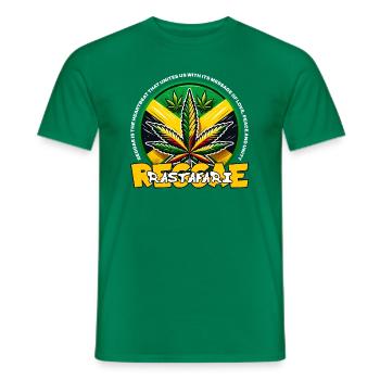 Reggae Emblem - Männer T-Shirt - Kelly Green - Vorne - AI Model Male 178 dark (178cm)