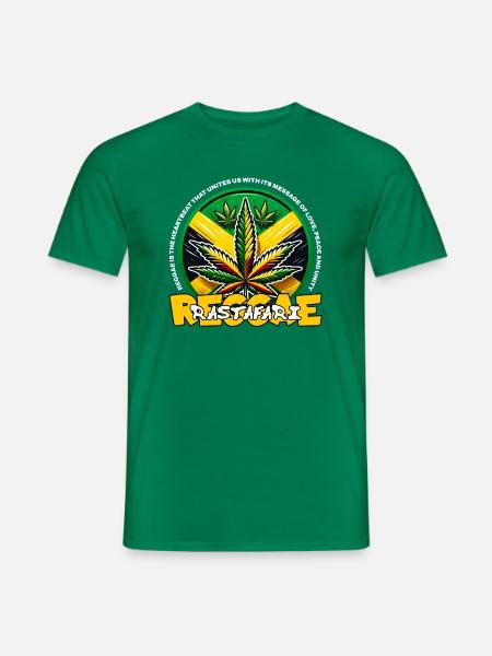 Reggae Emblem - Men's T-Shirt - kelly green