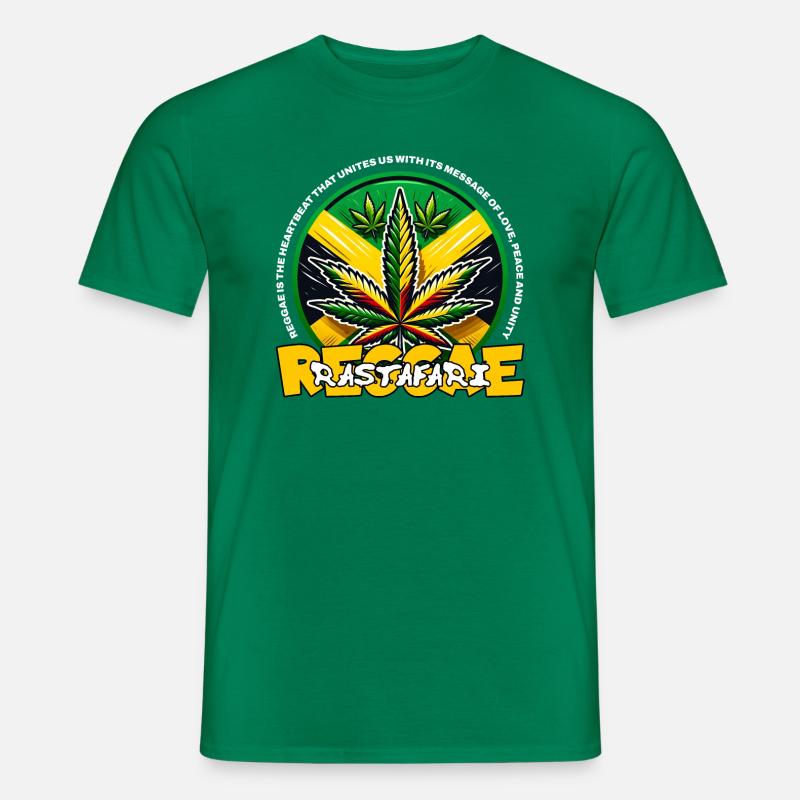 Reggae Emblem - Men's T-shirt - kelly green