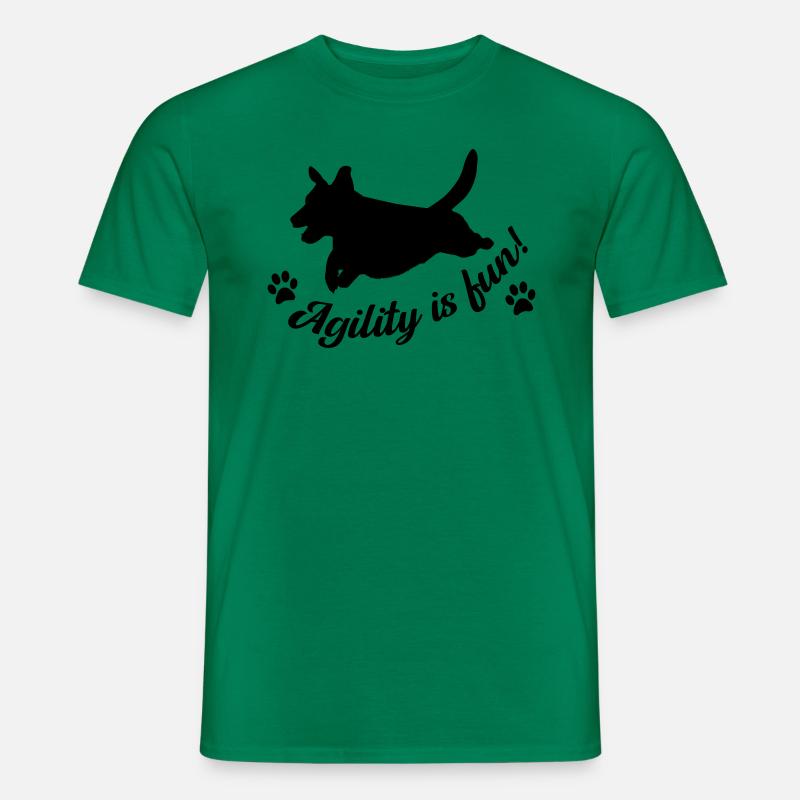 Agility is fun! - Männer T-Shirt - Kelly Green