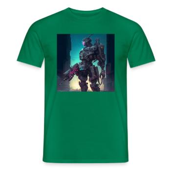Robot - Männer T-Shirt - Kelly Green - Vorne - AI Model Male 178 dark (178cm)