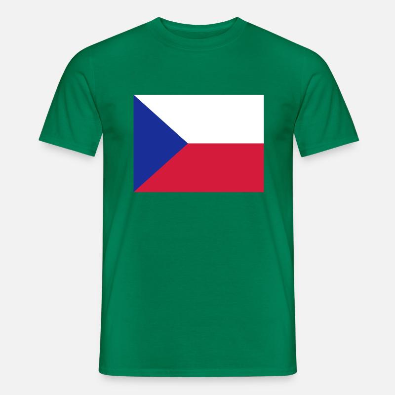 drapeau_republique_tcheque - Männer T-Shirt - Kelly Green