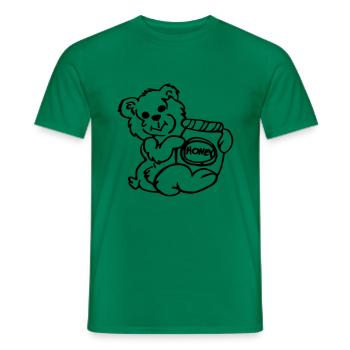 baer miel miel - T-shirt homme - vert - Devant - AI Model Male 178 dark (178cm)