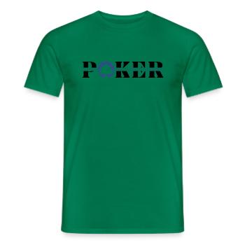 Bei Poker geht es um SKILLS -Artikel Poker-Poker Mode - Männer T-Shirt - Kelly Green - Vorne - AI Model Male 178 dark (178cm)