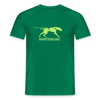 Mantrailing - T-shirt homme - vert - Devant - AI Model Male 178 dark (178cm)