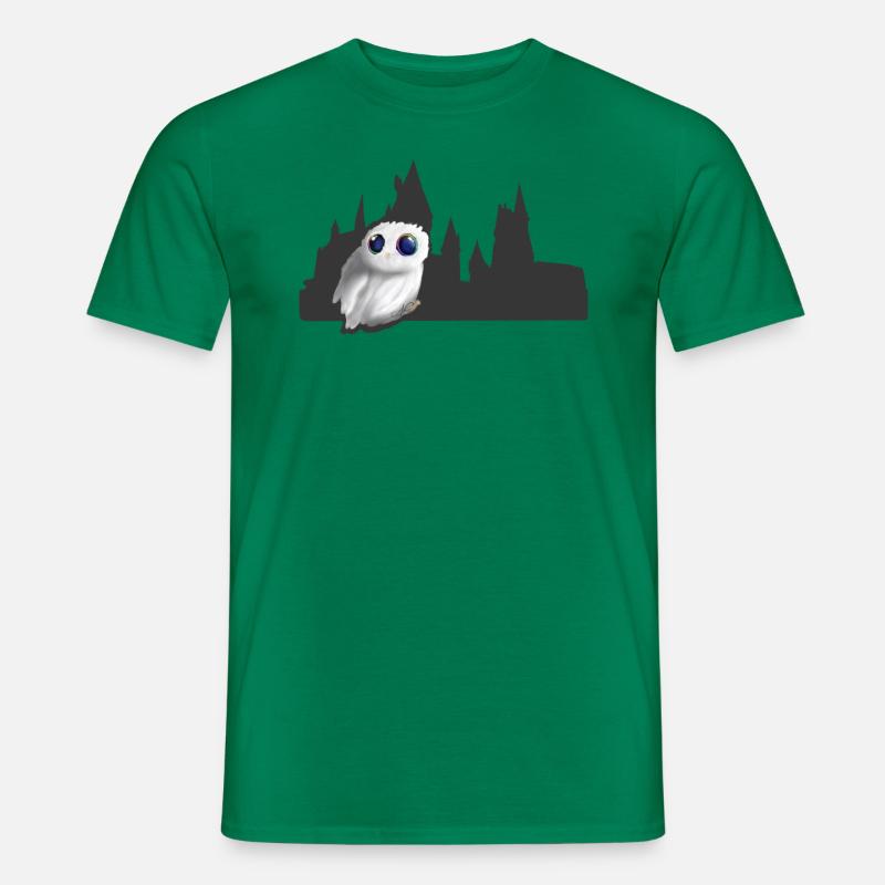 Noctambule du ciel devant un château - T-shirt homme - vert