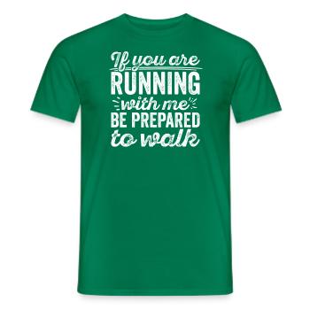 Langsam Laufen Joggen - Slow Runner - Männer T-Shirt - Kelly Green - Vorne - AI Model Male 178 dark (178cm)