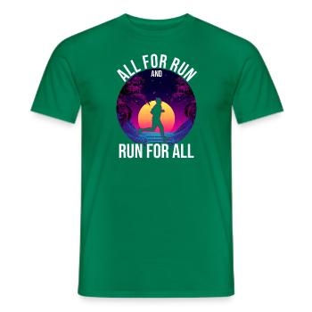 Love Running Zitat - Laufen Läufer - Männer T-Shirt - Kelly Green - Vorne - AI Model Male 178 dark (178cm)