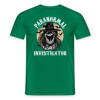Geisterjäger und paranormaler Ermittler - Männer T-Shirt - Kelly Green - Vorne - AI Model Male 178 dark (178cm)