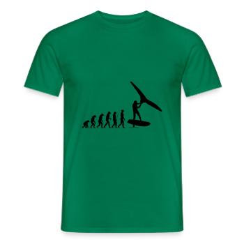 Foilwing evolution - Men's T-Shirt - kelly green - Front - AI Model Male 178 dark (178cm)