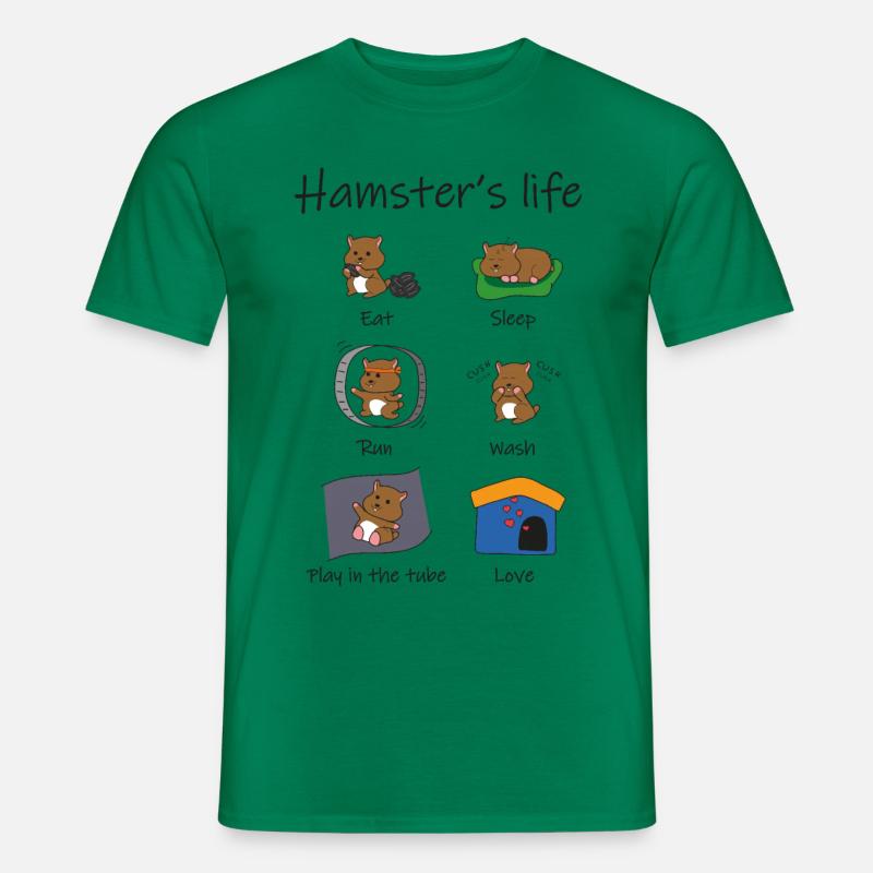 das Leben des Hamsters - Männer T-Shirt - Kelly Green
