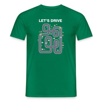 Play Cars on Daddy's Back Dad Massage - Men's T-Shirt - kelly green - Front - AI Model Male 178 dark (178cm)