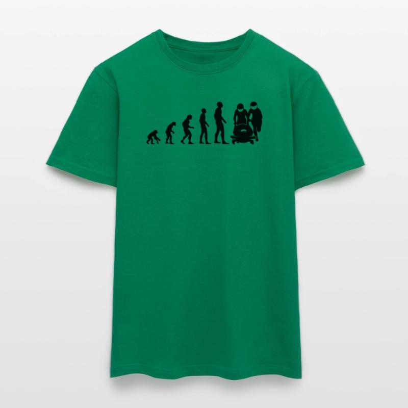 Bobsleigh Evolution Bobsleighing Bobsleigh Cadeau T-shirt homme