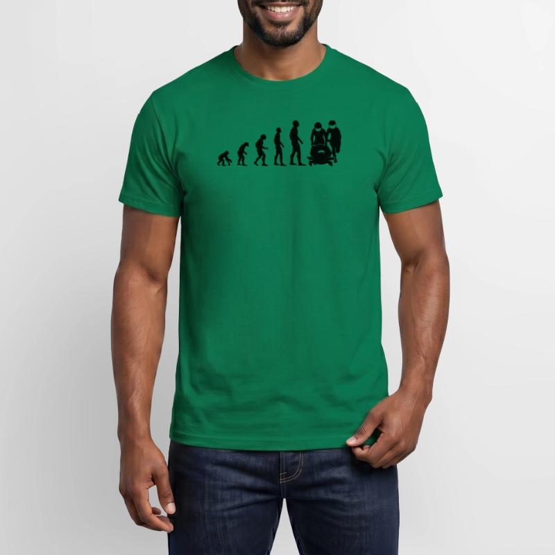 Bobsleigh Evolution Bobsleighing Bobsleigh Gift Men's T-shirt