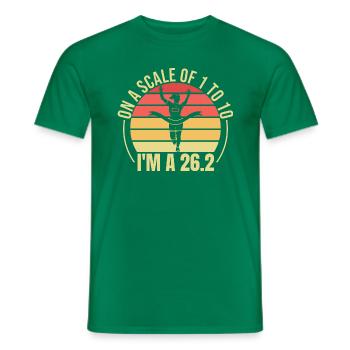 26.2 Meilen Marathon - Marathonläufer - Männer T-Shirt - Kelly Green - Vorne - AI Model Male 178 dark (178cm)