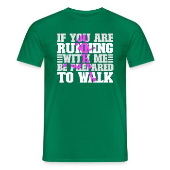 Langsam Laufen Joggen - Slow Runner - Männer T-Shirt - Kelly Green - Vorne - AI Model Male 178 dark (178cm)