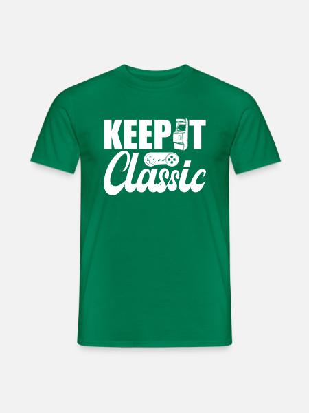 Retro Zocker Sprüche Gaming Geschenk - Männer T-Shirt - Kelly Green