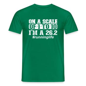 26.2 Meilen Marathon - Marathonläufer - Männer T-Shirt - Kelly Green - Vorne - AI Model Male 178 dark (178cm)