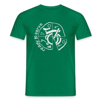 CHAINSTORY X Brompton Prêt à Servir - T-shirt homme - vert - Devant - AI Model Male 178 dark (178cm)